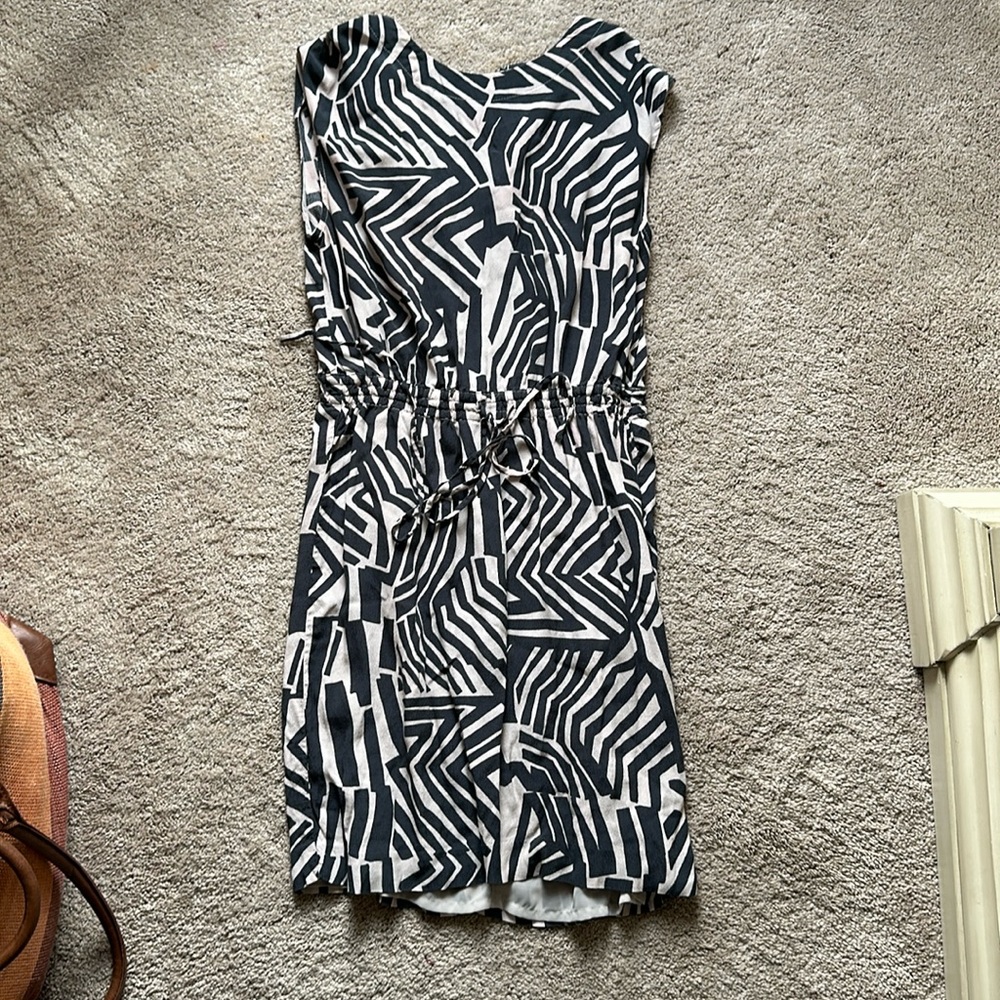 The loft dress. Sleeveless. Lightly worn. Drawstring waist